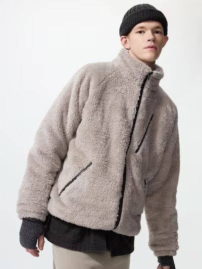 UNIQLO and NEEDLES フリースジャケット Lサイズ ベージュ 未使用