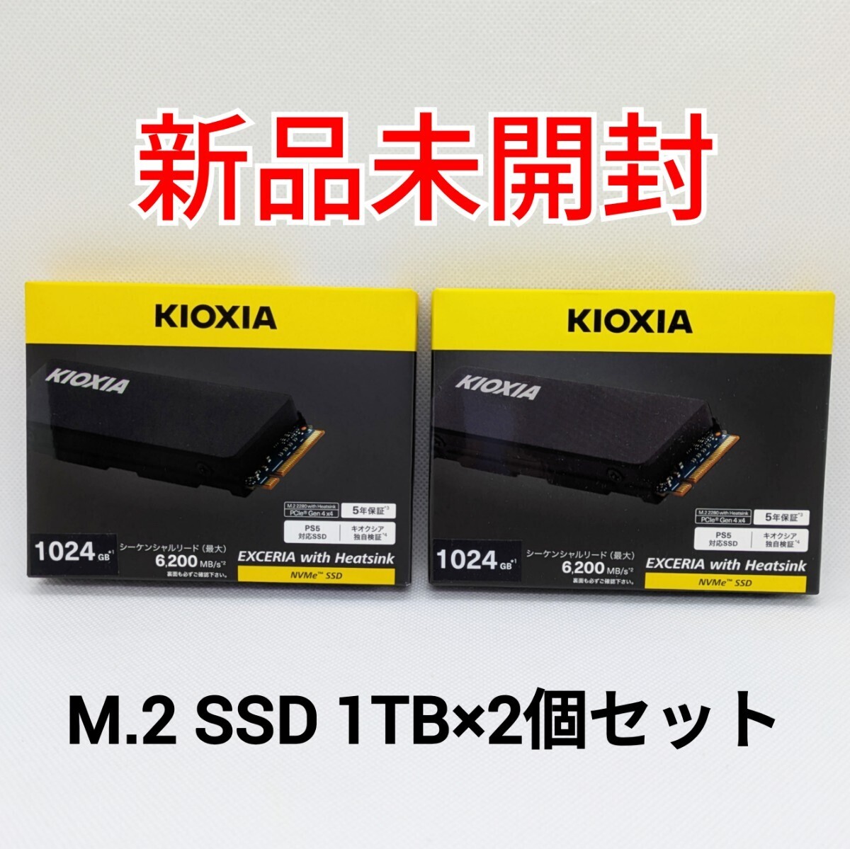 KIOXIA EXCERIA 1TB NVMe SSD ヒートシンク付き EXCERIA with Heatsink