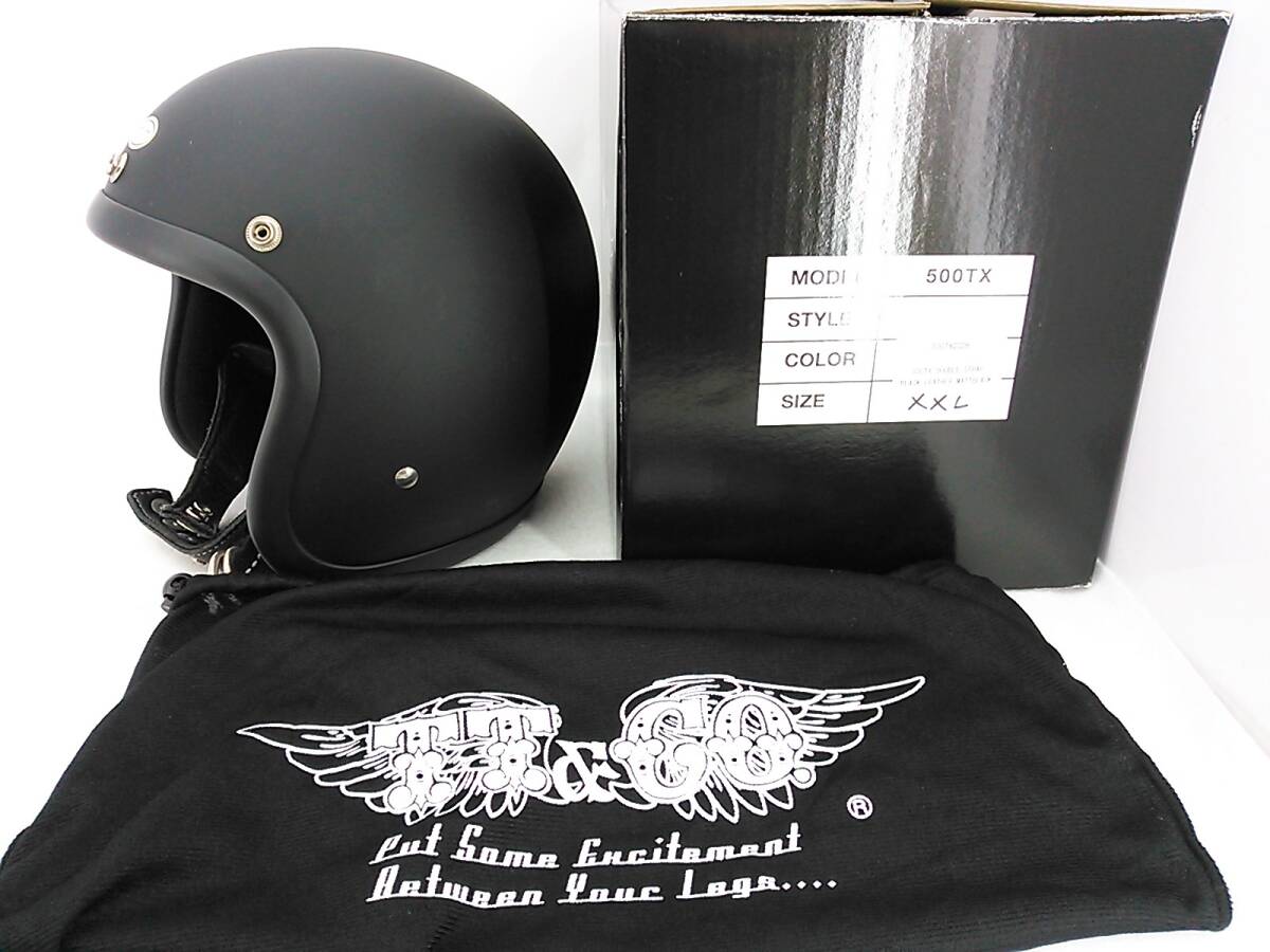 TT&CO 500-TX 500TX スタンダード マットブラック XXLサイズ ダブル