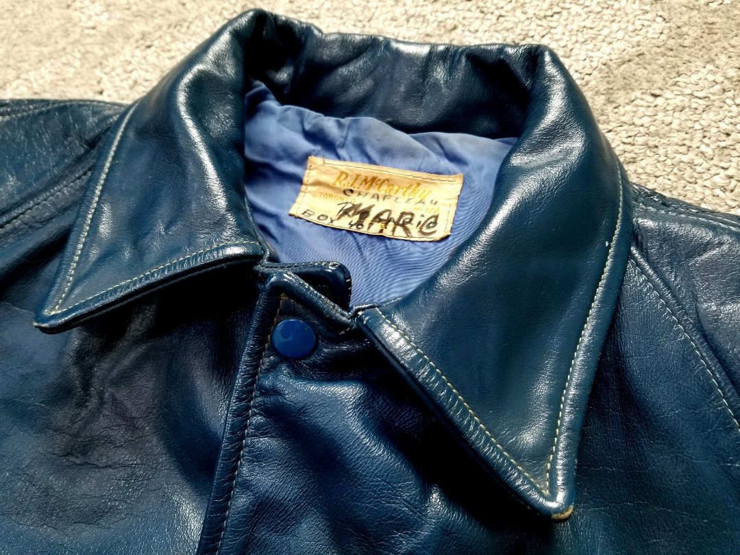 Yahoo!オークション - 70s USA製 R.J.Mccarthy社製 本革 レザースタジ