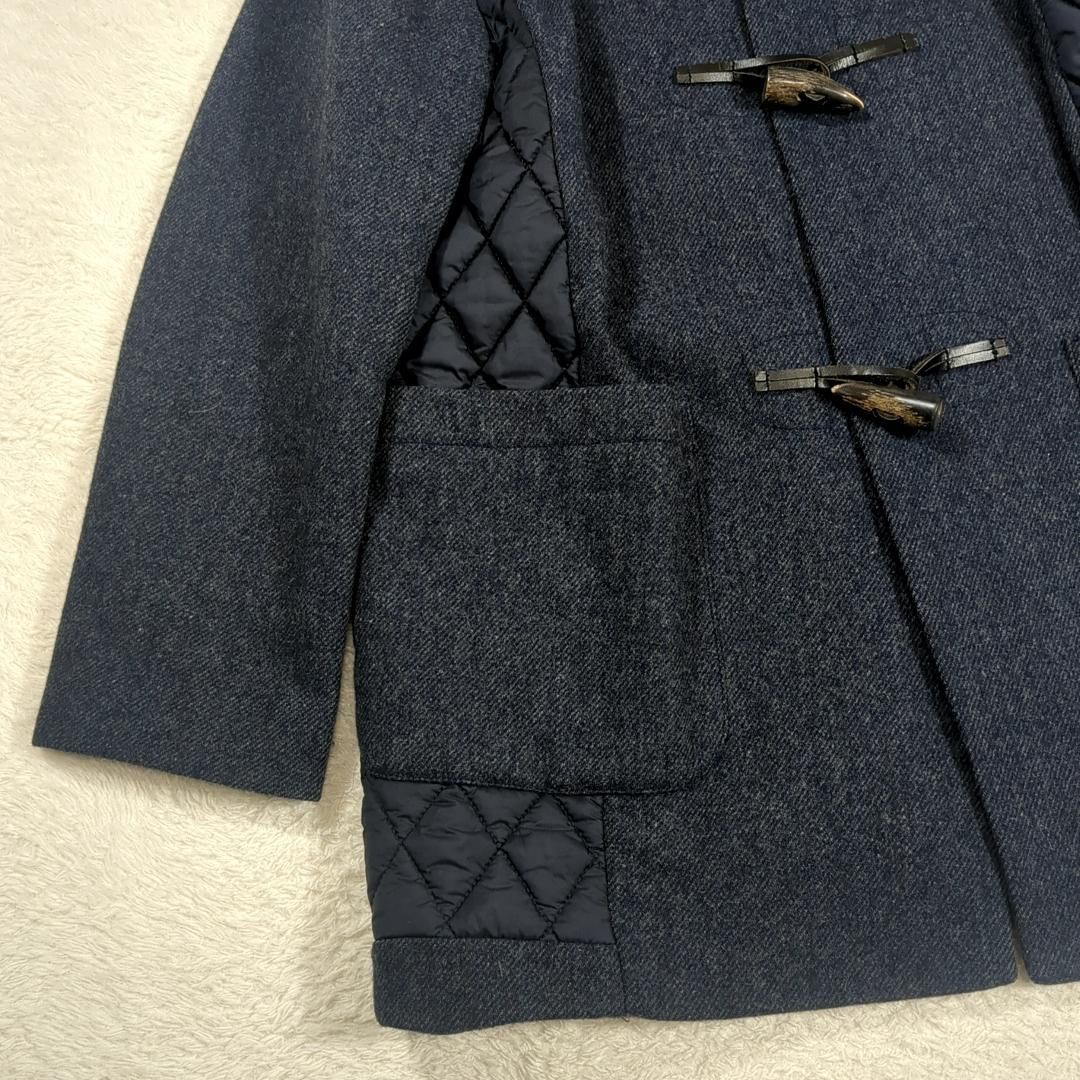 Paul Smith ポールスミス 異素材ダッフルコート キルティング ネイビー