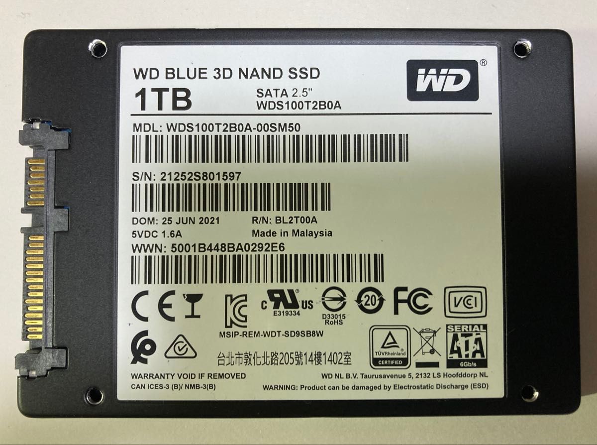 WD BLUE 1TB 3D NAND SATA SSD Solid State Drive 中古品｜Yahoo