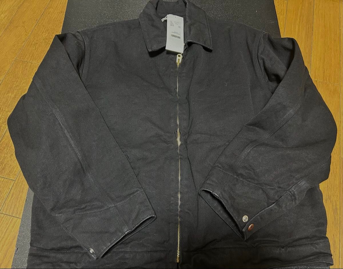 サイズ 1 26SS COMOLI ブラックデニム ジップショートジャケット