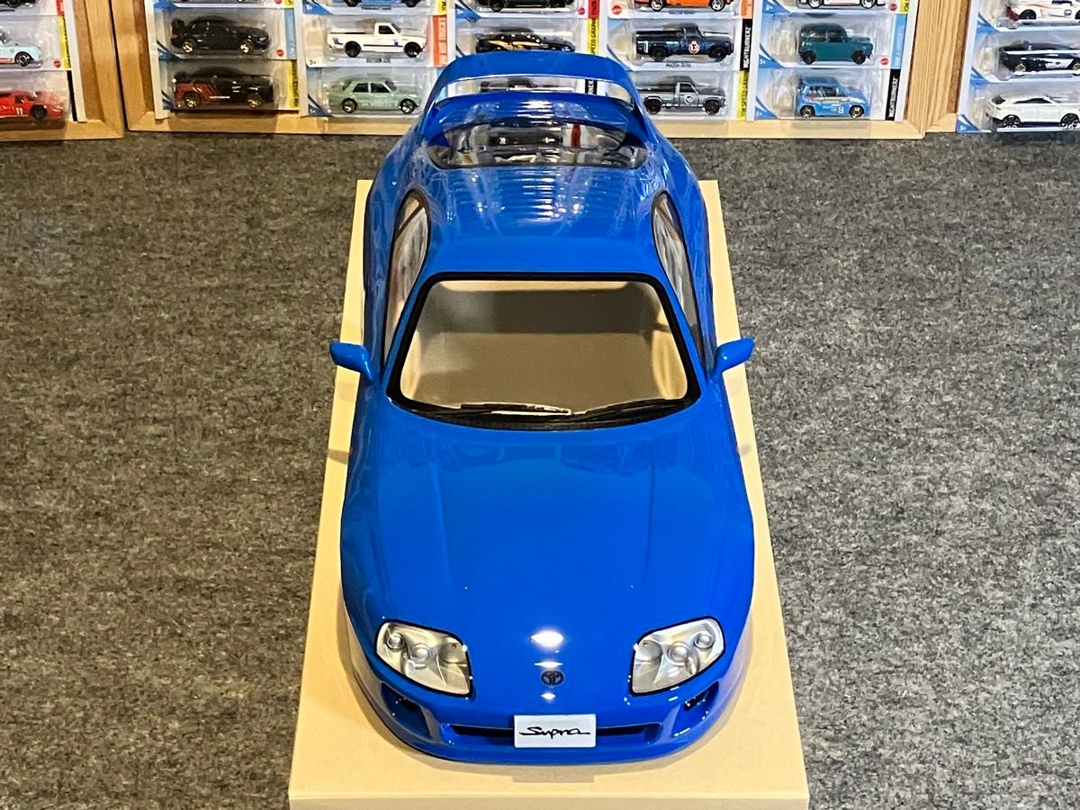 タミヤ ラジコン RC トヨタ スープラ 塗装済 スペアボディ 1/10 ブルー