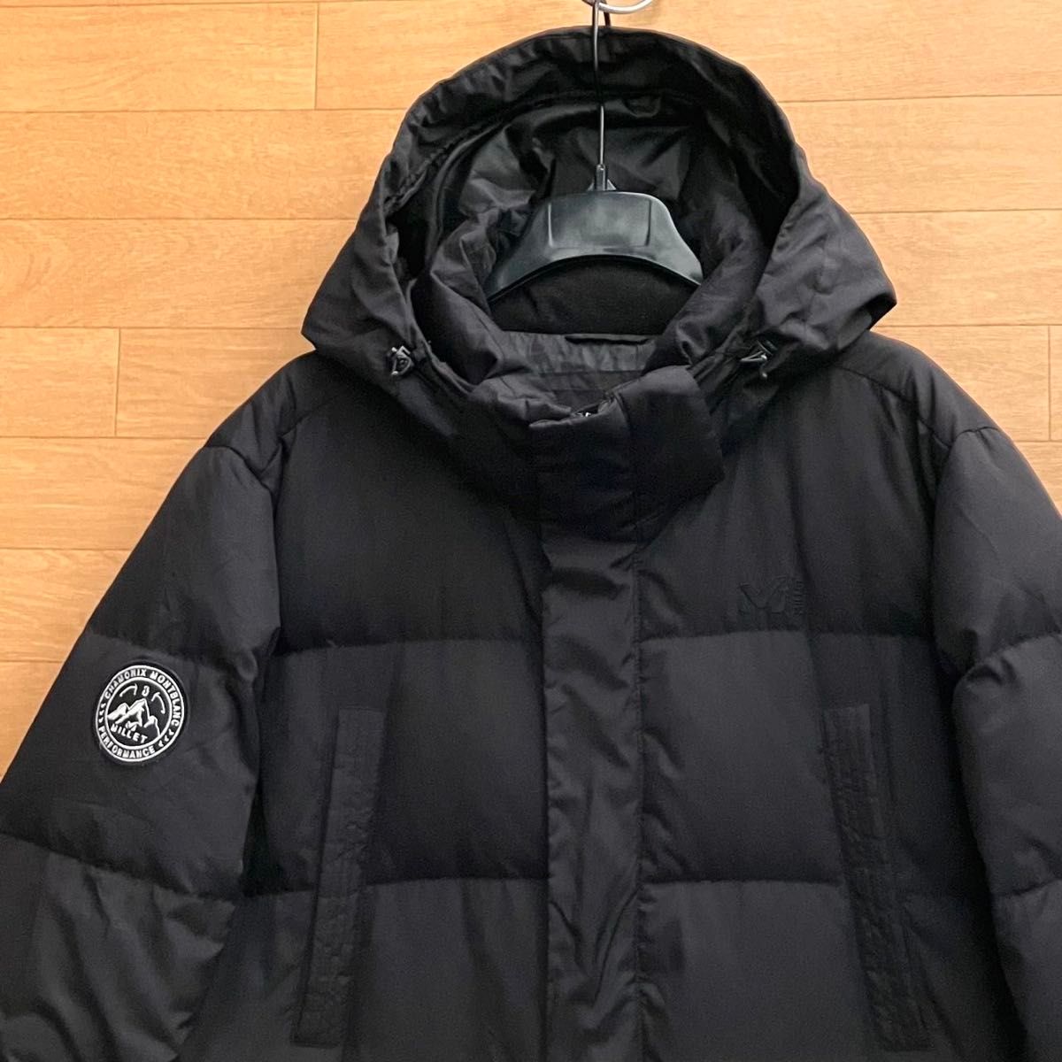 2XL ミレー ダウンジャケット 黒 MILLET ダウンコート ロングダウン