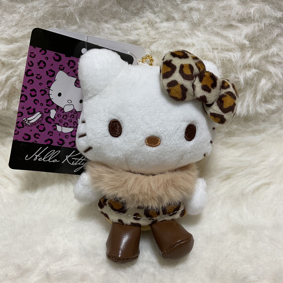 ハローキティ ヒョウ柄 マスコット ぬいぐるみ キーホルダー｜Yahoo
