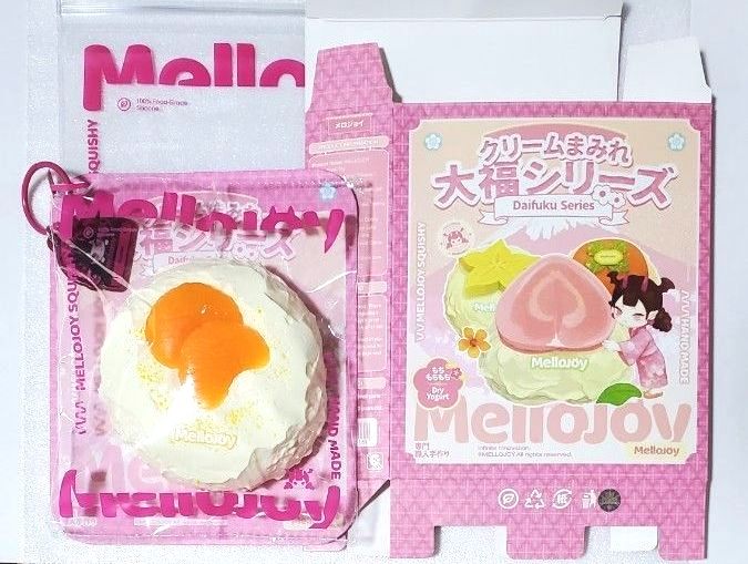 メロジョイ mellojoy スクイーズ みかん 大福 クリームまみれ大福