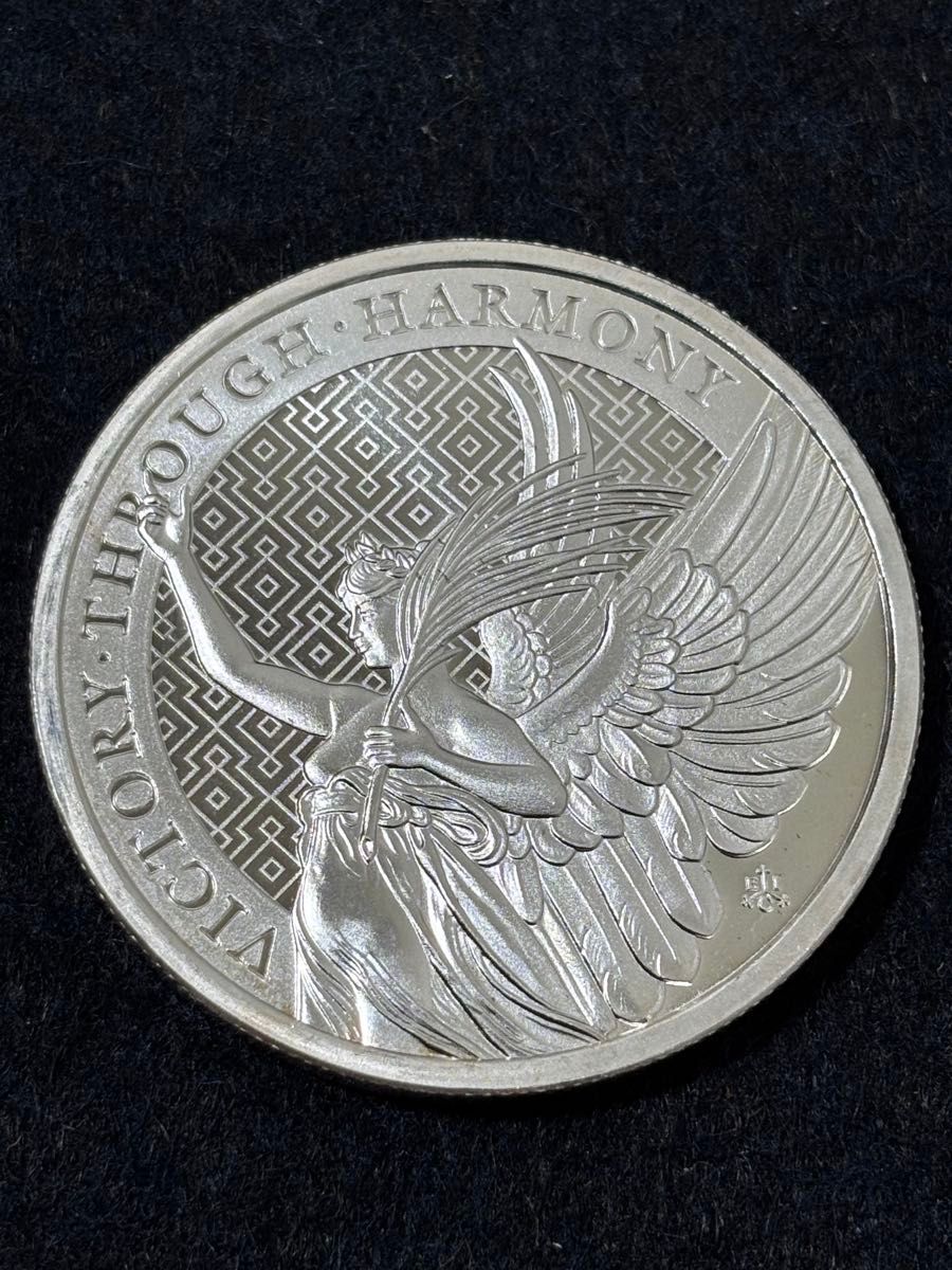 VICTORY THROUGH HARMONY セントヘレナ銀貨 1オンス 純銀 コイン 保護