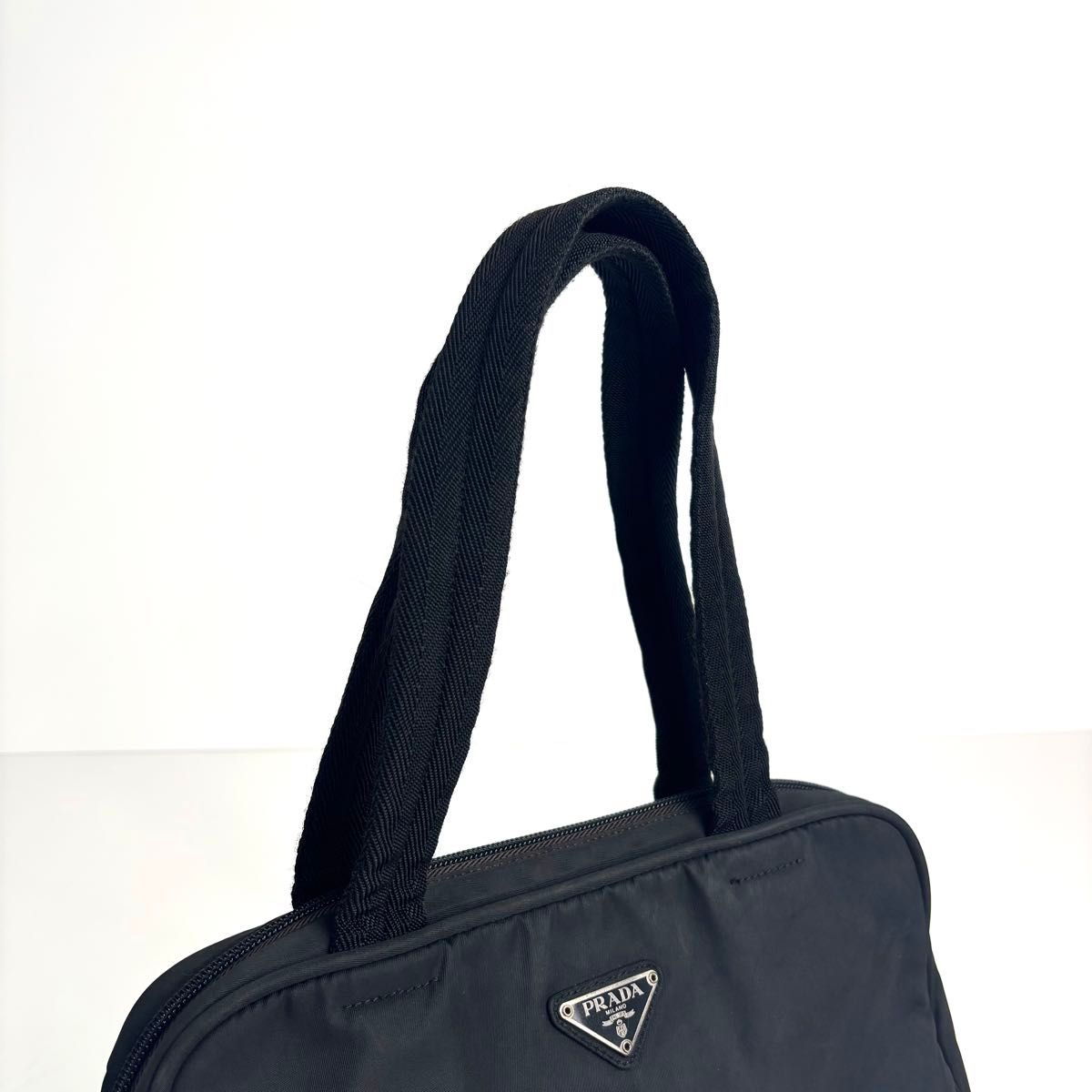 PRADA プラダ ミニボストンバッグ ハンドバッグ トートバッグ 三角ロゴ