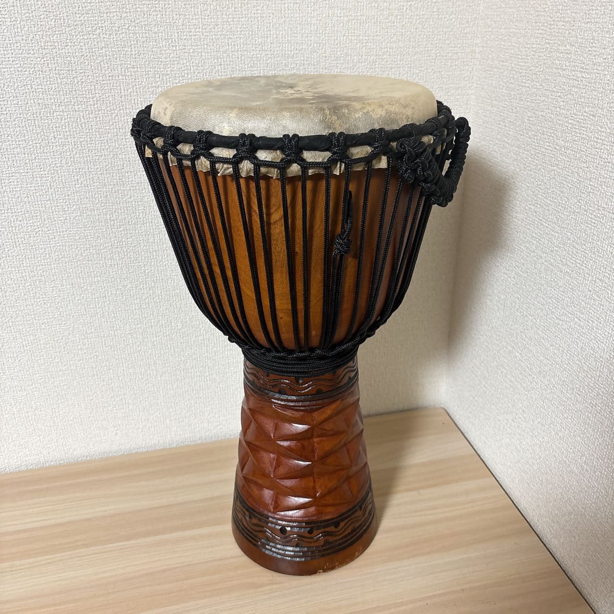美品】ジャンベ 50cm 民族楽器 アフリカ 太鼓 天然木・ヤギ皮｜Yahoo
