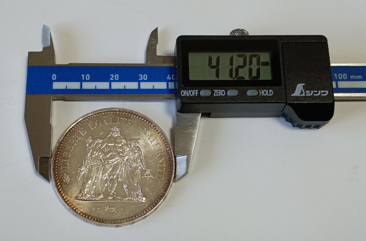 フランス銀貨】1977年 ヘラクレス 50フラン銀貨｜Yahoo!フリマ（旧
