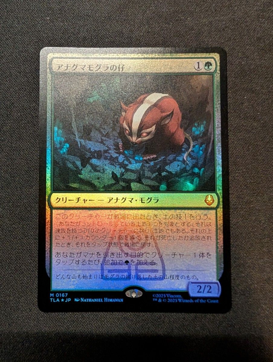 アナグマモグラの仔 日本語版 MTG TLA アバター 伝説の少年アン
