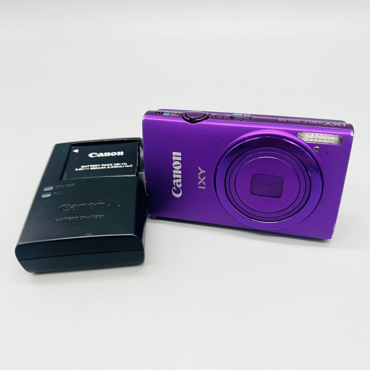 美品♡】Canon IXY 430F パープル デジタルカメラ 本体充電器付き