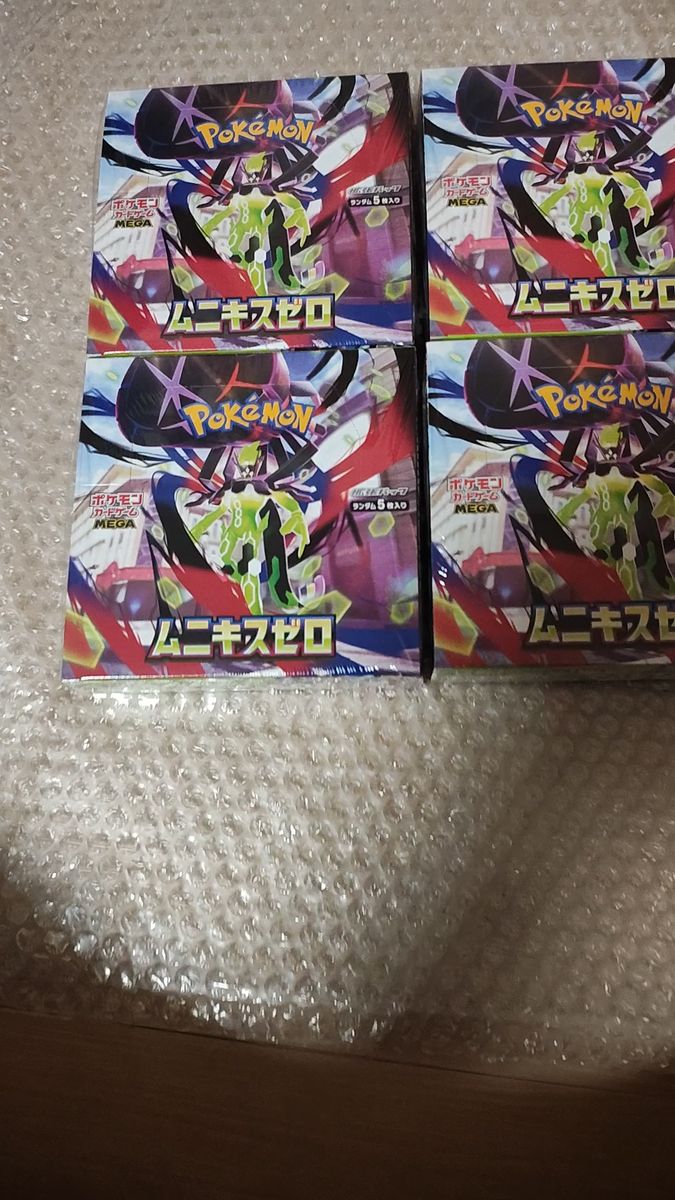 ムニキスゼロ 4BOX シュリンク付き ポケモンカードゲーム MEGA 拡張
