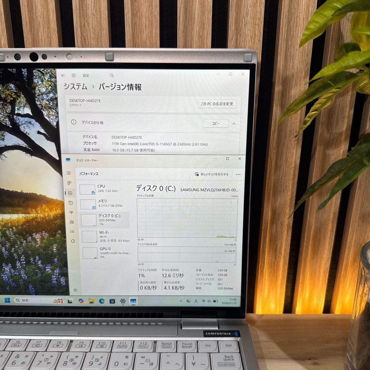 希少タッチパネル式》Let's note FV1 メモリ16GB SSD256GB 14インチ i5
