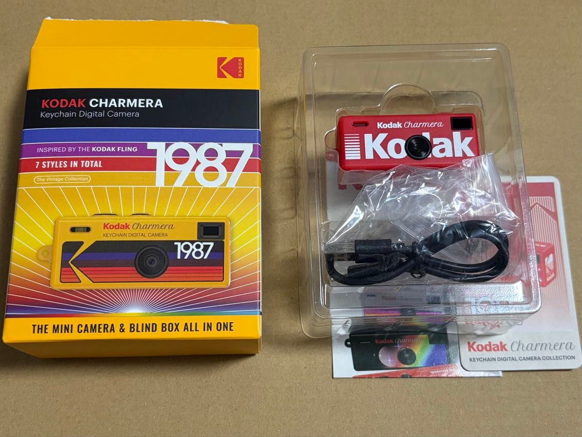 KODAK CHARMERA キーチェーンデジタルカメラ 1987 レッド｜Yahoo