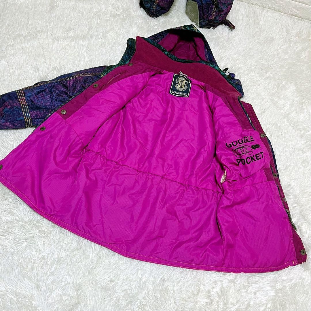 美品 PHENIX 平成レトロ 90's スノーウェア上下 L スキー スノボ