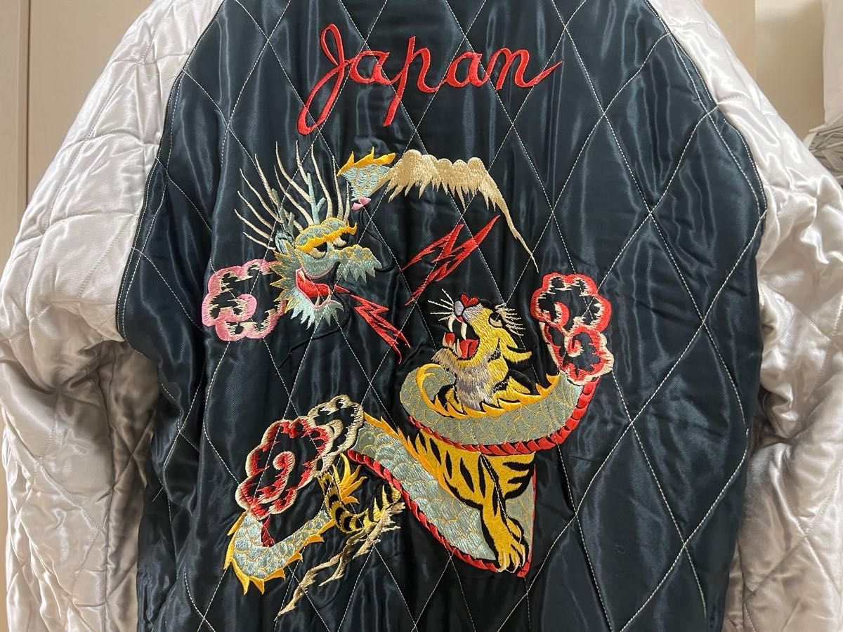 限定品 レア テーラー東洋 別珍 スカジャン 蛇髑髏 スカル 刺繍