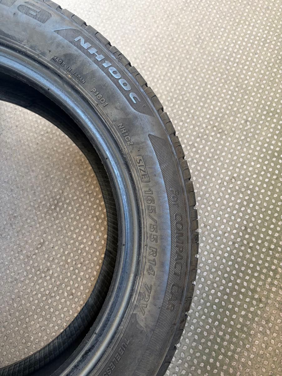 ブリヂストン 165/55R14 NH100C 夏タイヤ4本セット 7分山｜Yahoo