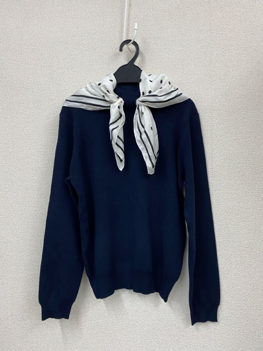 送料無料 フェンネル FENNEL 新品15 000円 スカーフデザインニット
