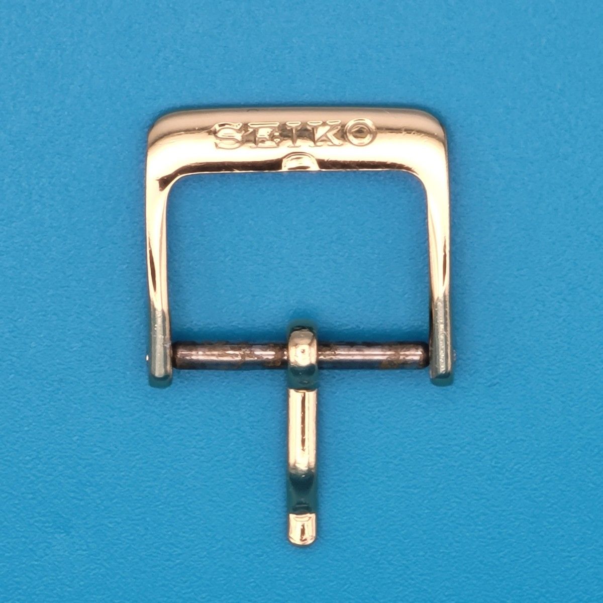 SEIKO用品【1516】中古品 SEIKO セイコー 純正 幅 15㎜ 尾錠 金色