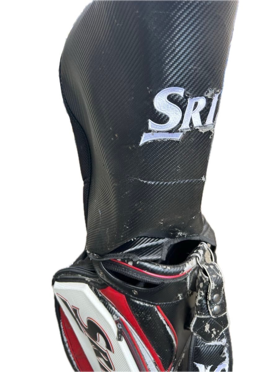 レア中古 SRIXON 3点式ベルトタイプ キャディバッグ【黒・白・赤