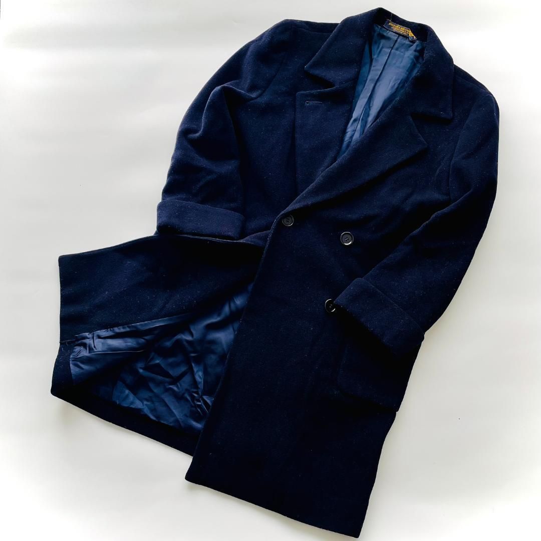 BROOKS BROTHERS ダブルチェスターコート ネイビー 9AR ブルックス