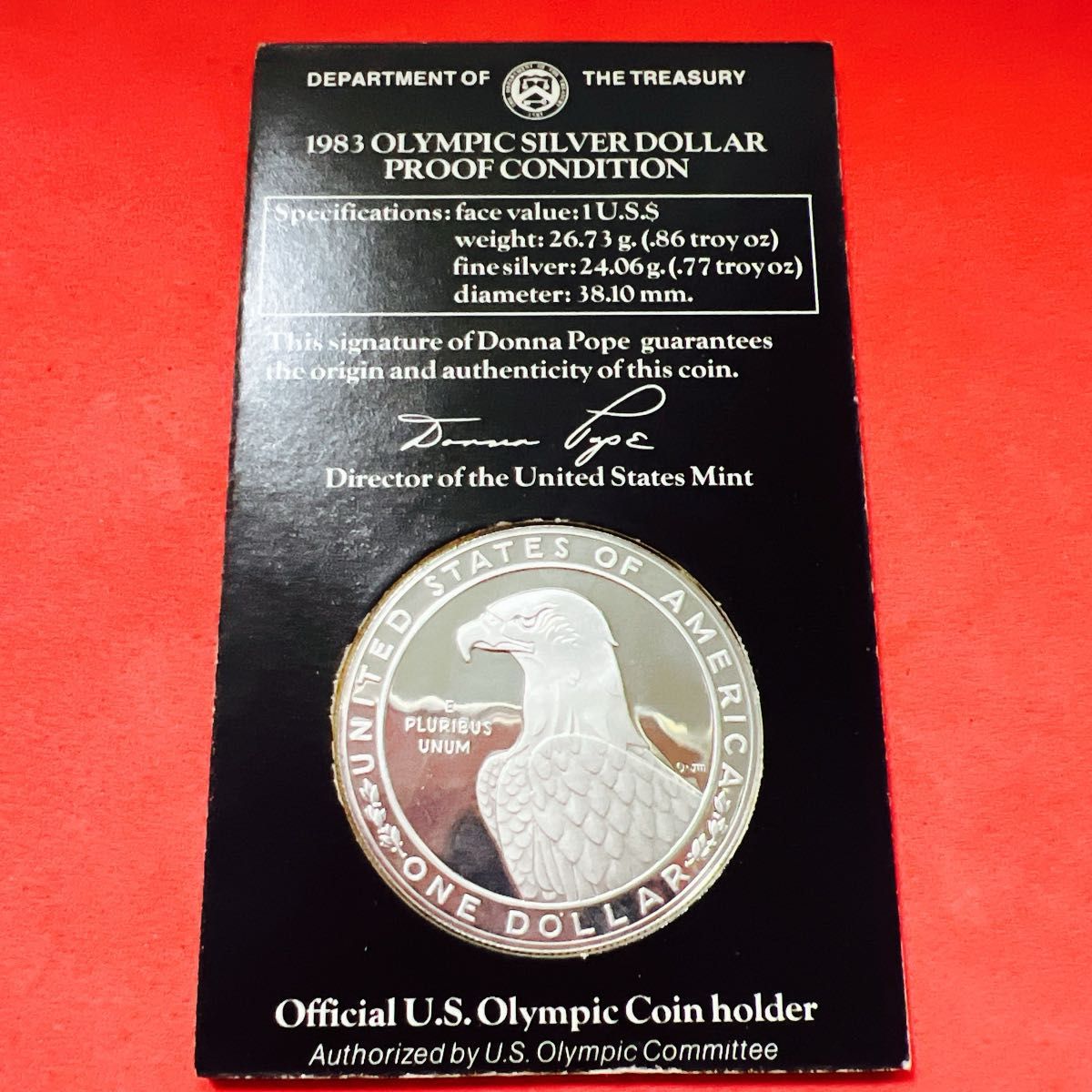 銀貨/プルーフ】1983年 ロサンゼルスオリンピック記念 プルーフ銀貨