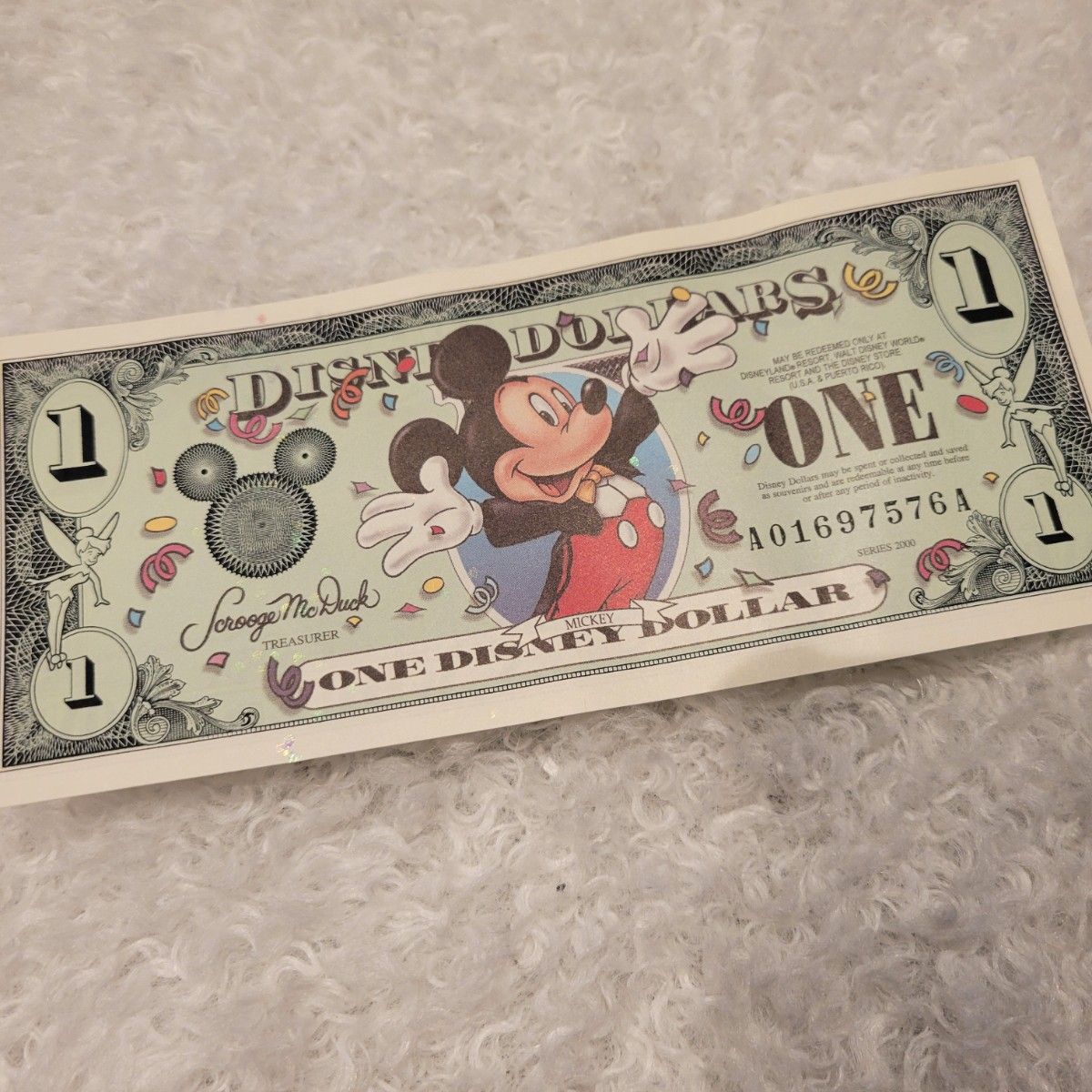 ディズニーダラー 1ドル 5ドル 10ドル 3枚セット Disney Dollars