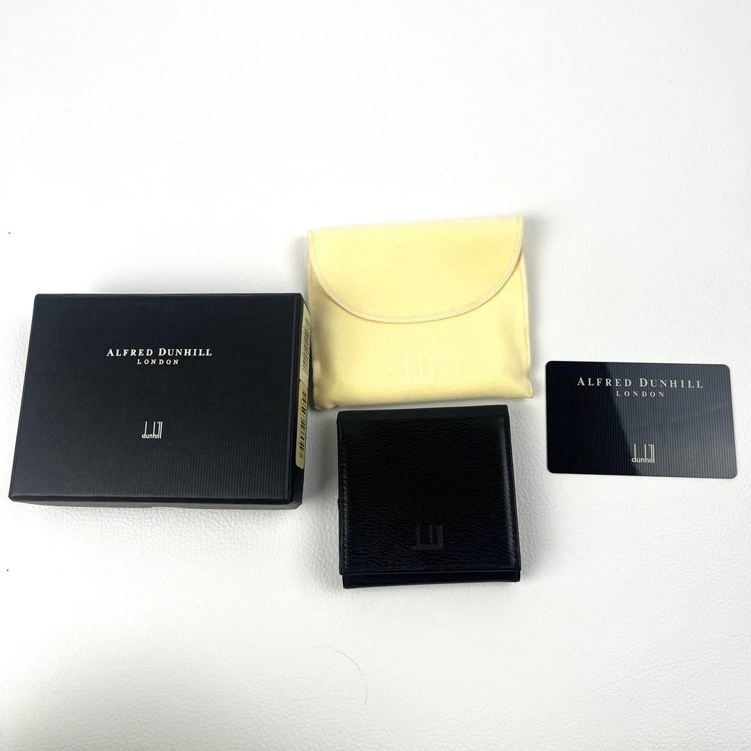 新品未使用品 dunhill ダンヒル コインケース 本革 黒 ギャランティ