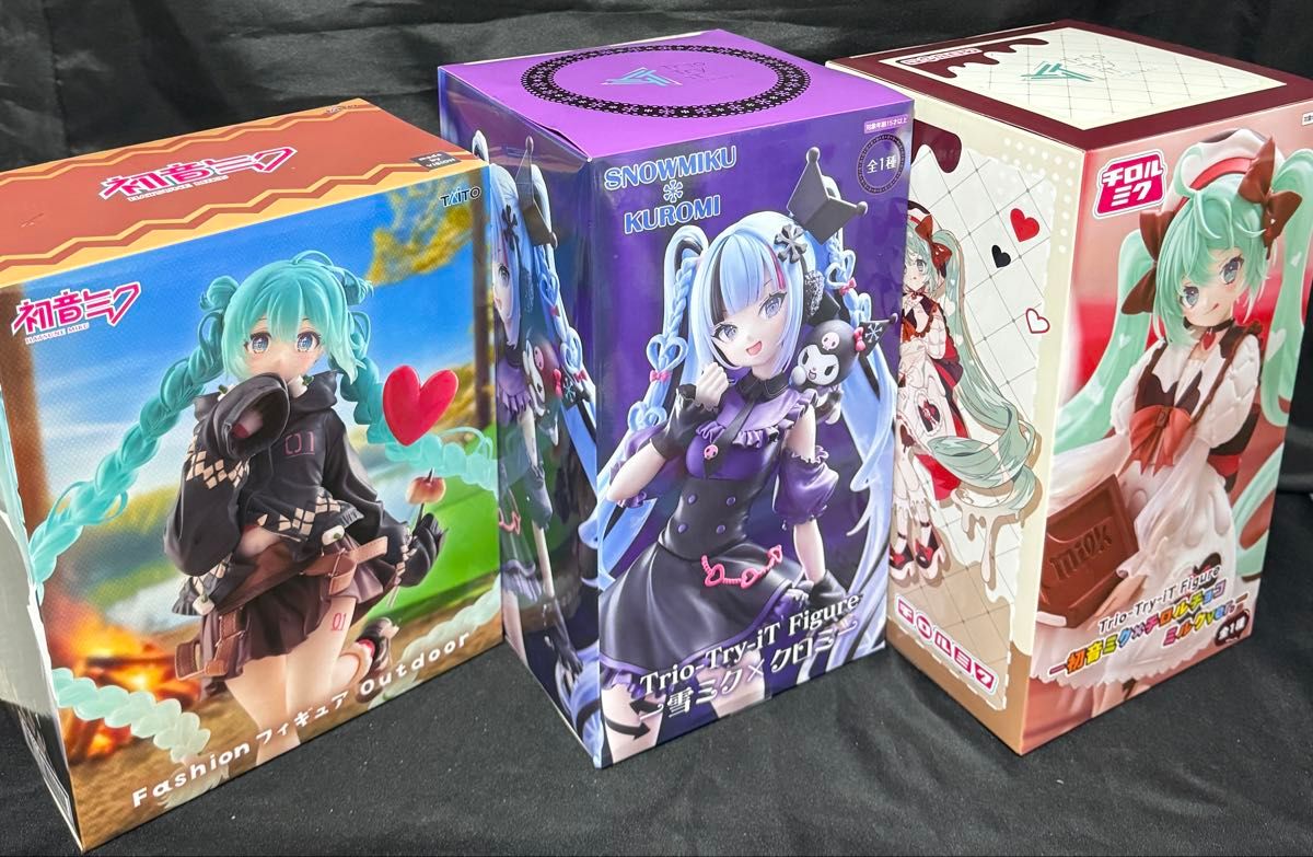 初音ミク 雪ミク×クロミ チロルチョコ ミルクver Fashion フィギュア