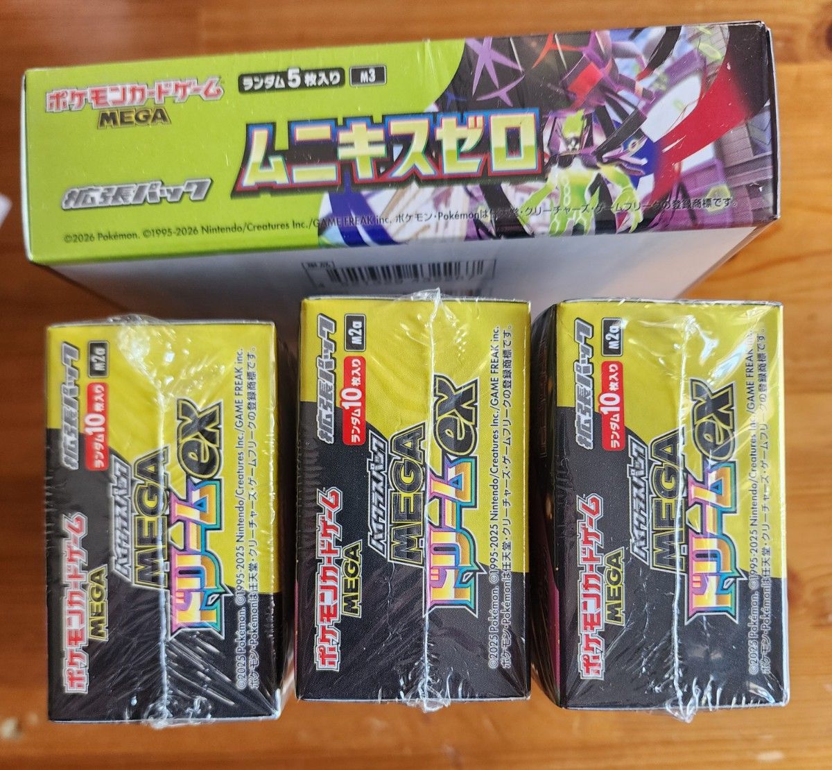 ポケモンカードゲーム ムニキスゼロ 1BOX MEGAドリームex 3BOX