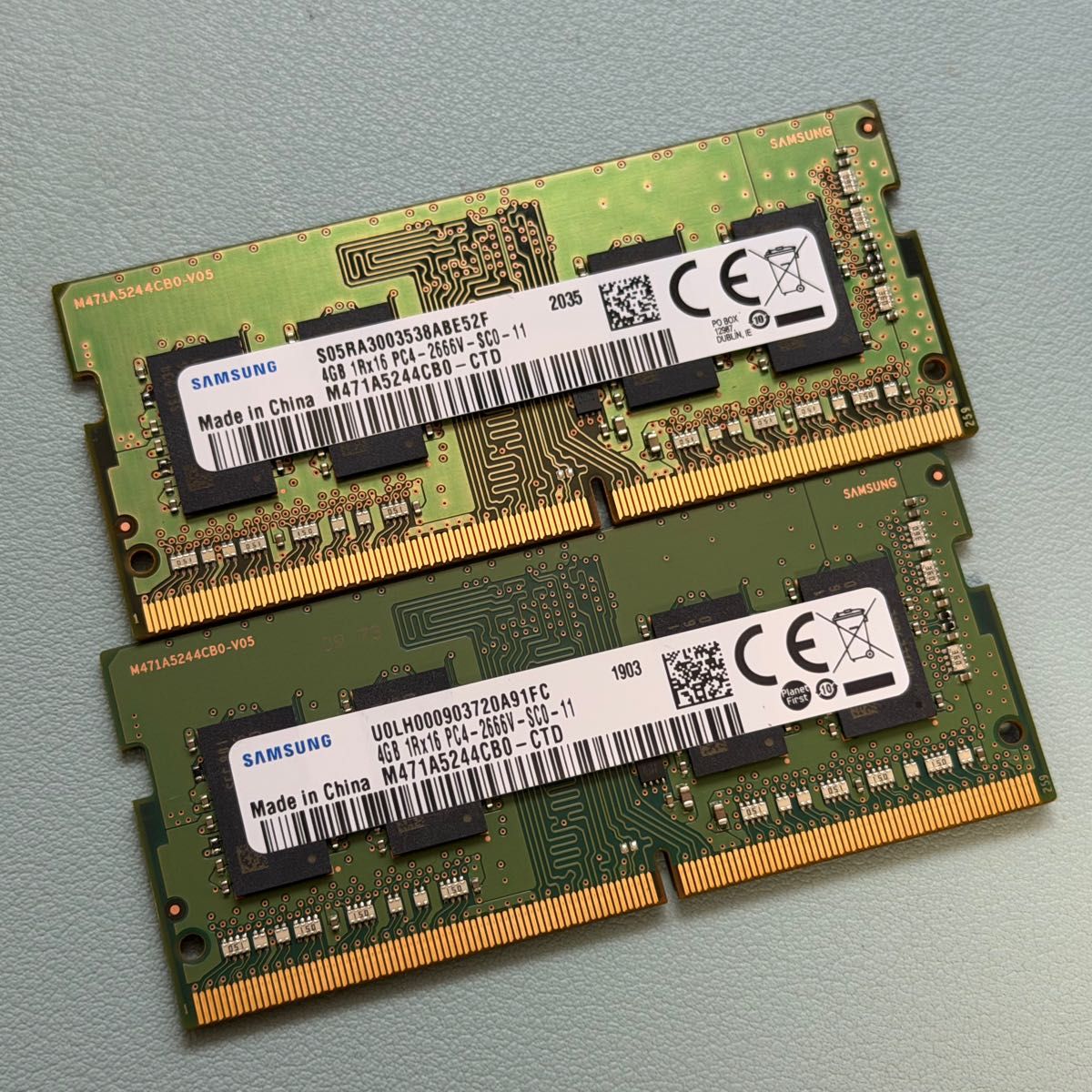 DDR4 4GB 2枚 8GB ノート用 メモリ SAMSUNG｜Yahoo!フリマ（旧PayPay