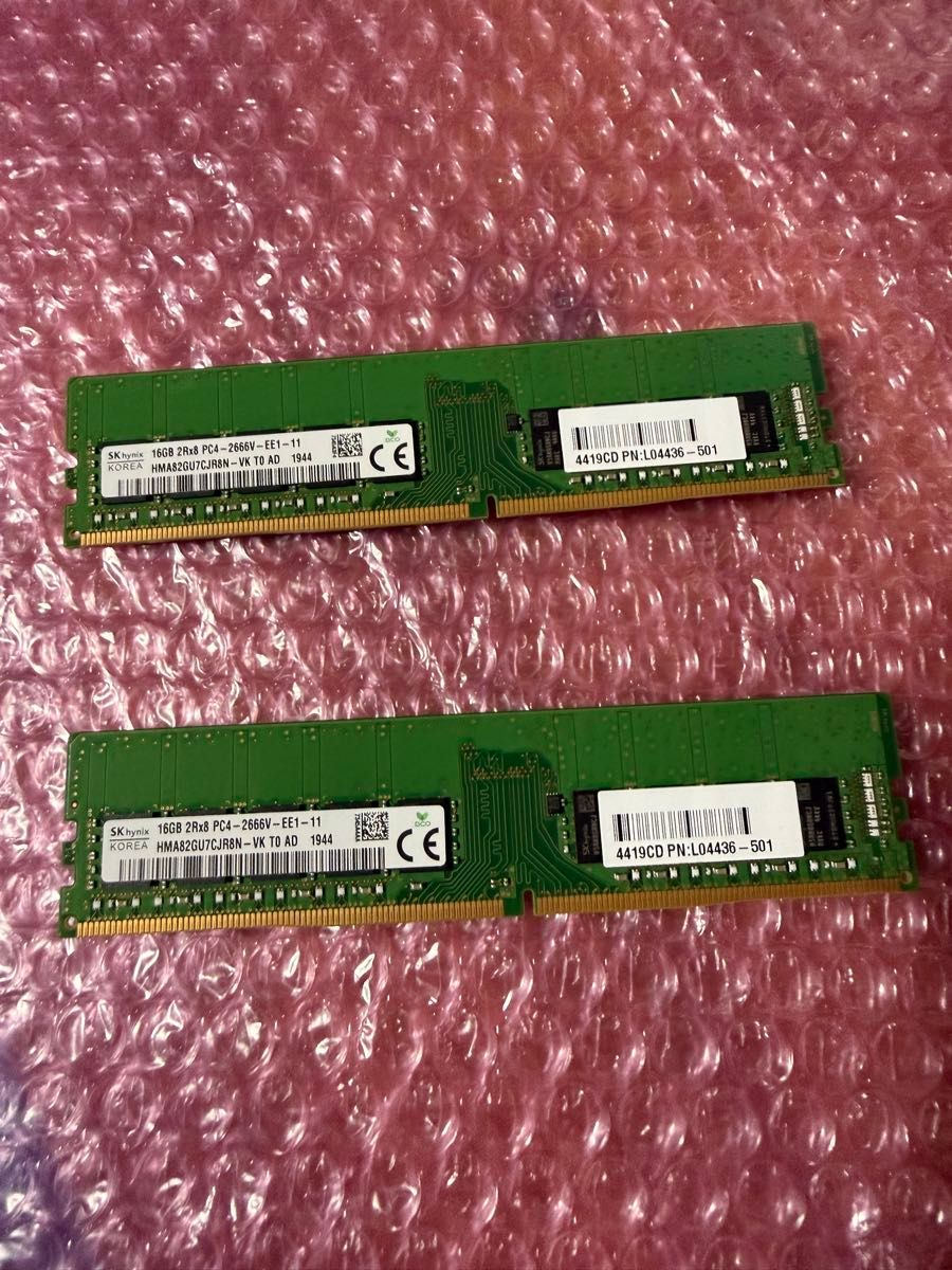 SKhynix DDR4 PC4-2666V ECC 16GB×2 32GB デスクトップ用メモリ｜Yahoo