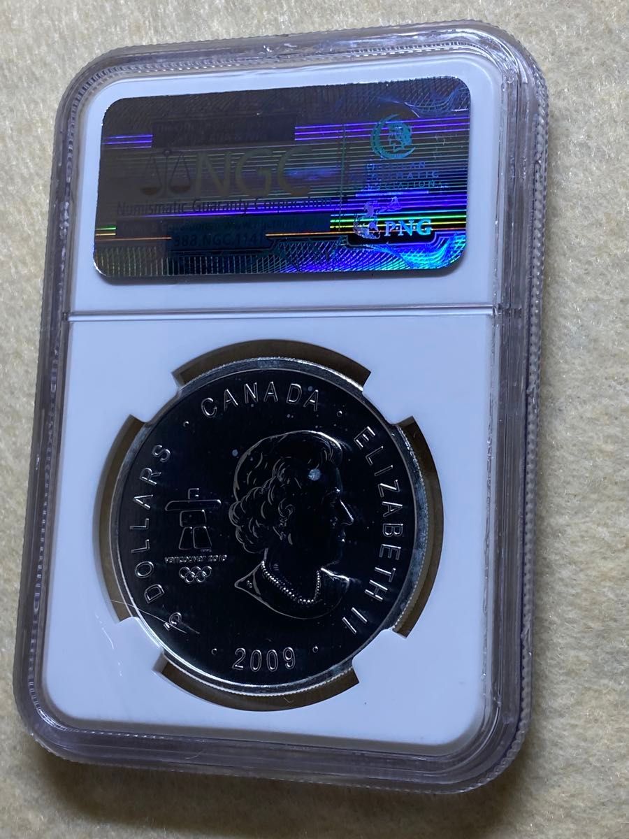 2009年 カナダ 5ドル銀貨 サンダーバード・トーテム バンクーバー