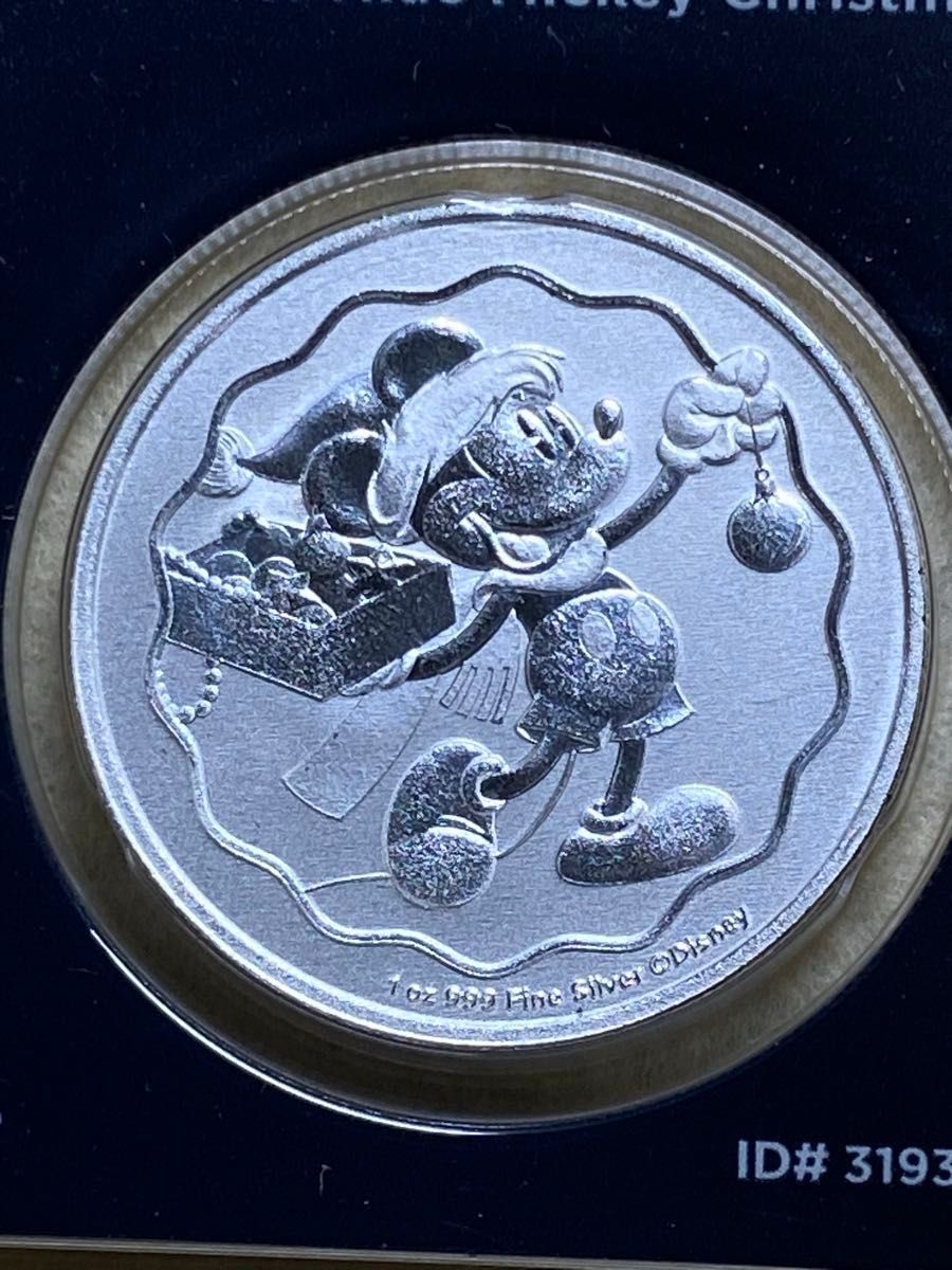 2枚セット2025年 ニウエ 2ドル銀貨ミッキークリスマス 保護