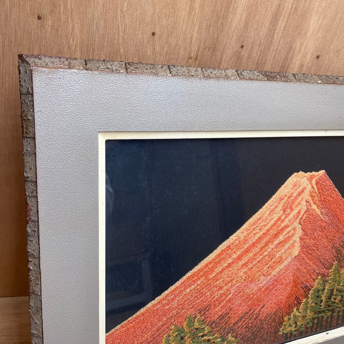 縁起物 開運 風水 赤富士 富士山 刺繍画 額入り｜Yahoo!フリマ（旧