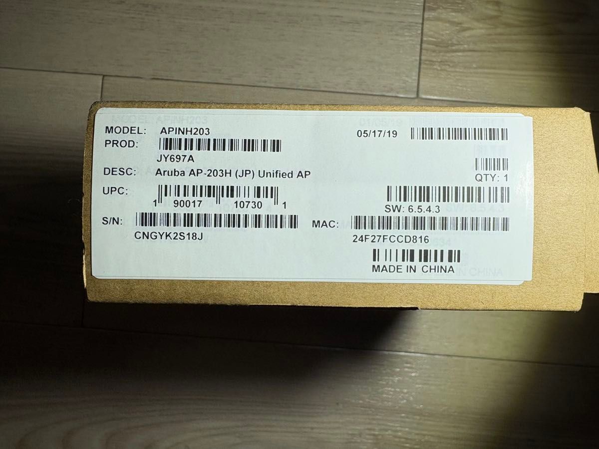 未使用開封品 Aruba AP-203H (JP) Unified AP｜Yahoo!フリマ（旧PayPay