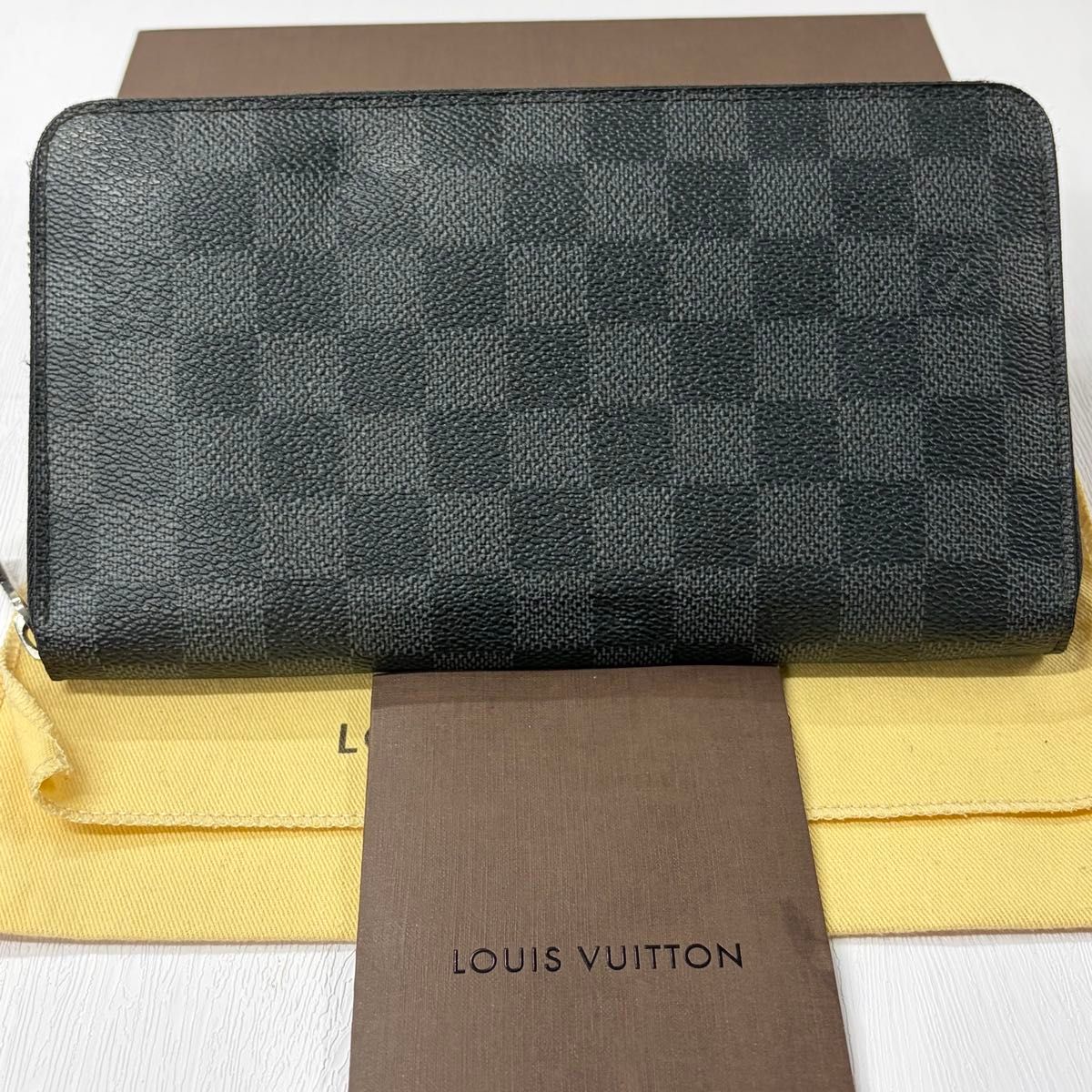 新品同様 ルイヴィトン LOUIS VUITTON ダミエ グラフィット 財布 長