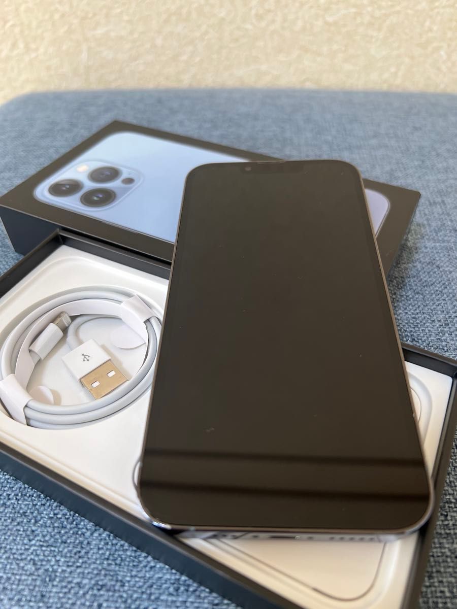 1最終値下げiPhone13Proブルー256GB残債無しSIMフリー バッテリー100