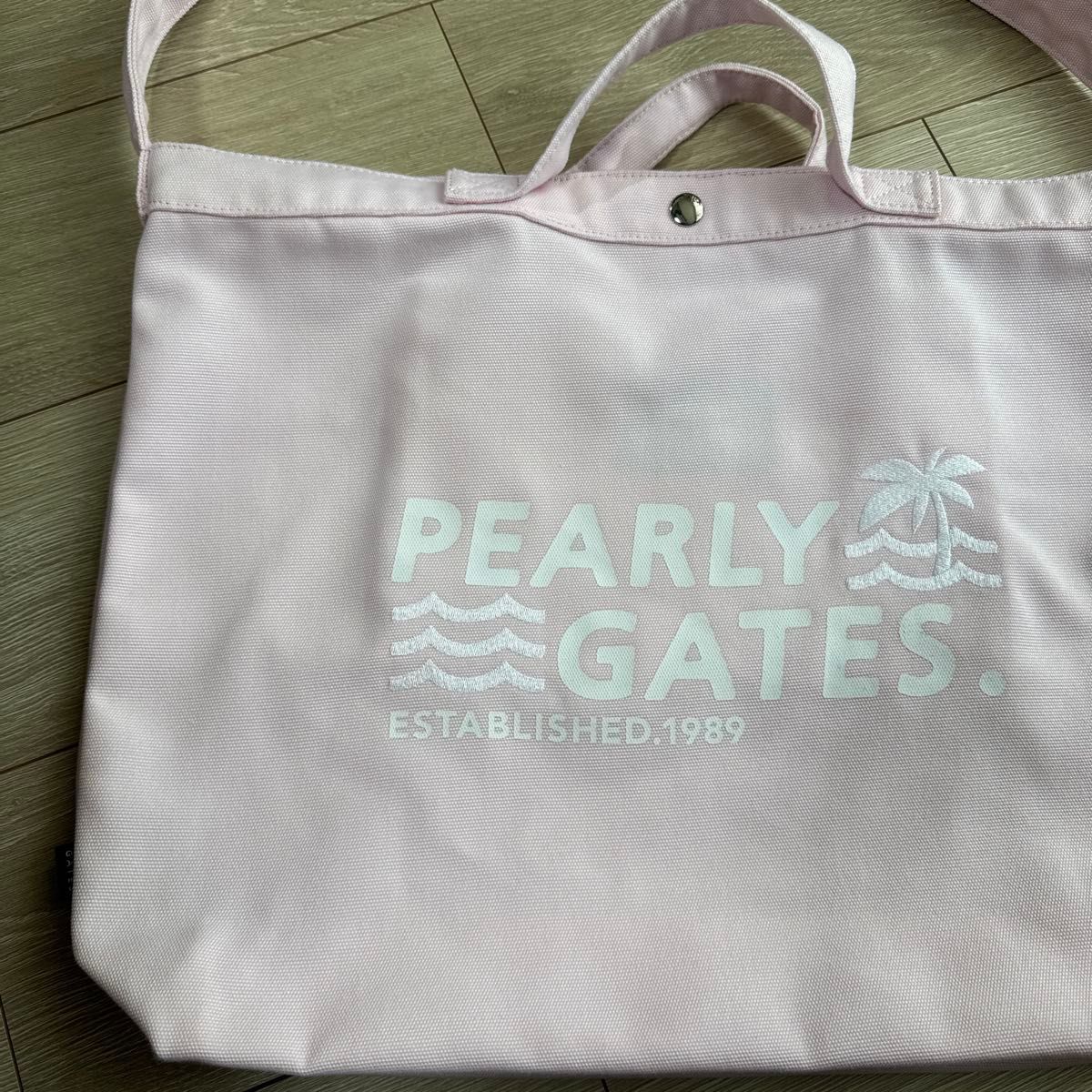 PEARLY GATES（パーリーゲイツ）ビッグトートバッグ ピンク系 ロッカー
