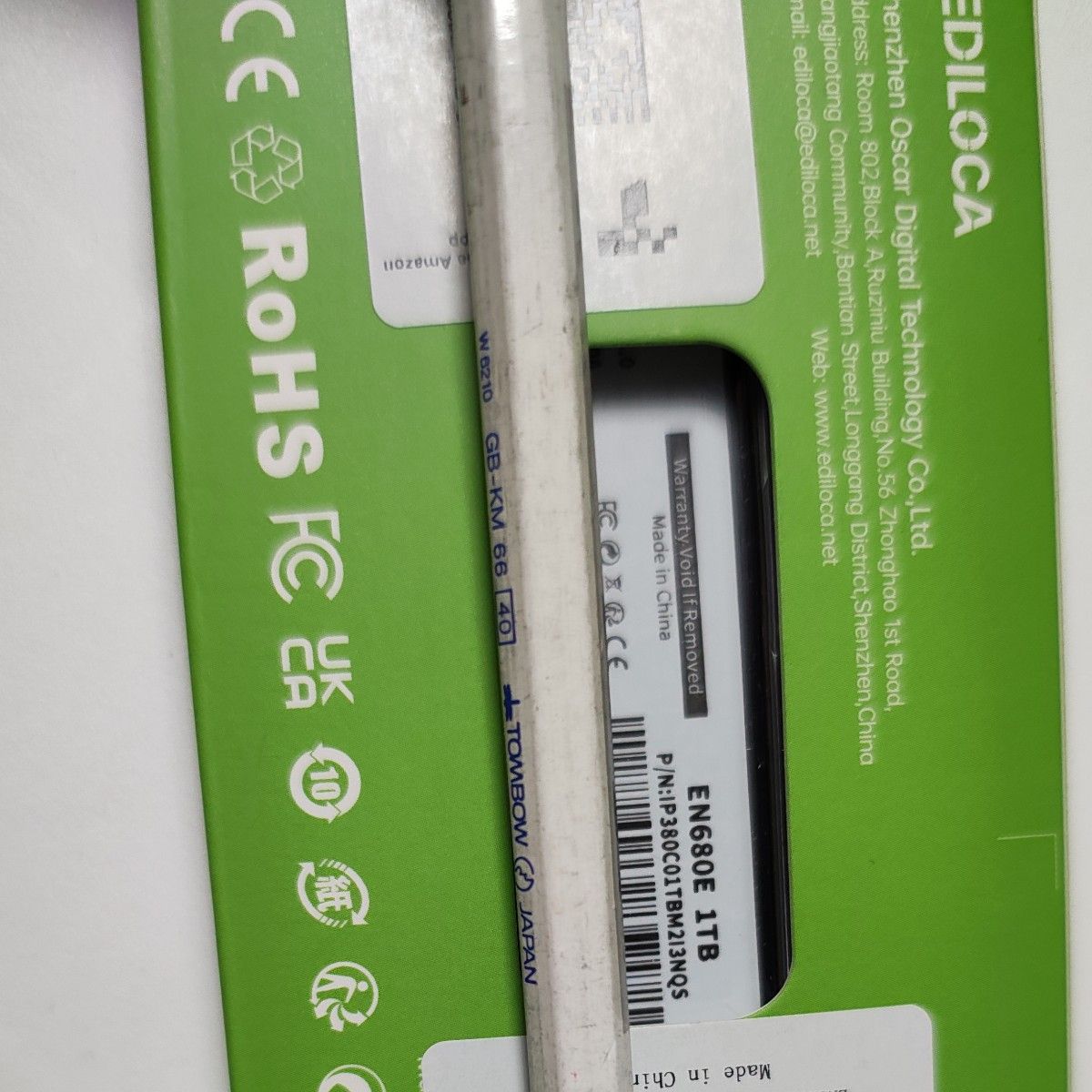 Ediloca EN680E 1TB M 2 2280 SSD PCIe3 0x4 NVMe 3600MB/s SLC