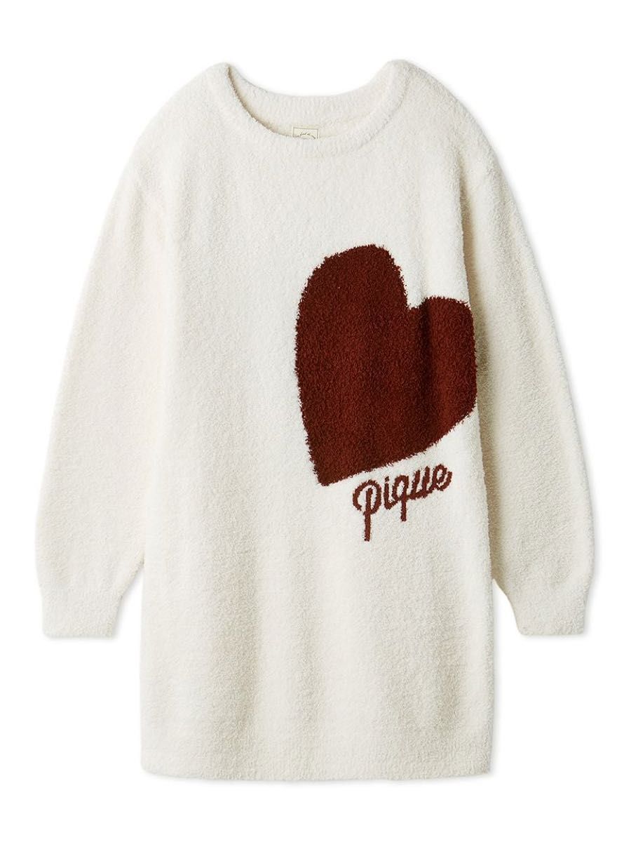 ほぼ新品 ONLINE限定 ハートジャガードワンピース ジェラートピケ