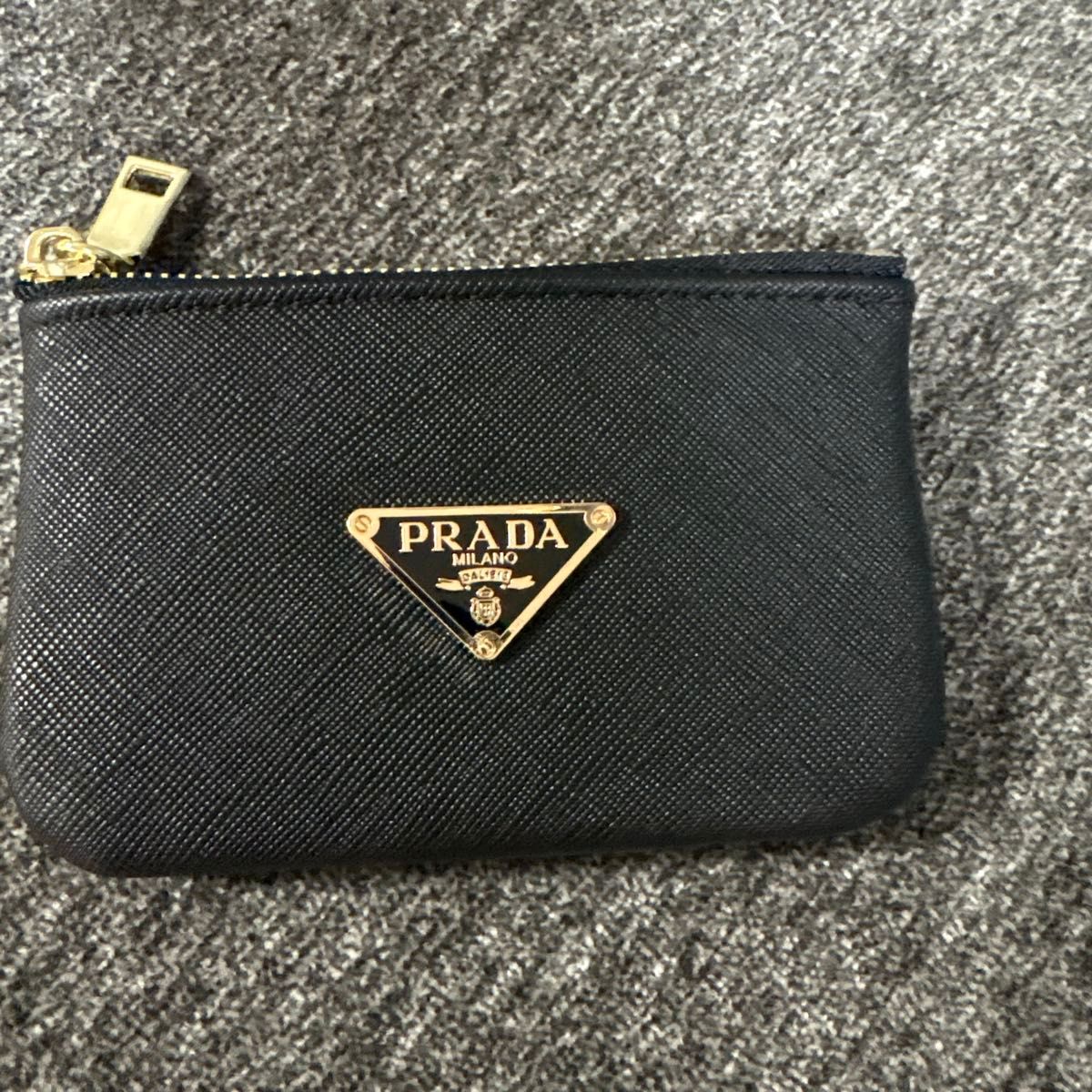 PRADA プラダ サフィアーノ 三角ロゴ コインケース 小銭入れ 黒｜Yahoo