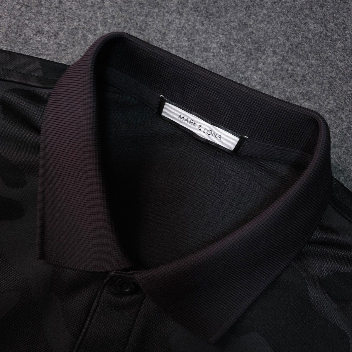MARK & LONA マークアンドロナ 半袖 ポロシャツ 48 L ブラック
