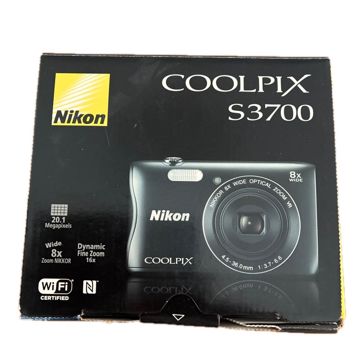 Nikon COOLPIX S3700 ブラック 20 1メガピクセル Wi-Fi対応｜Yahoo