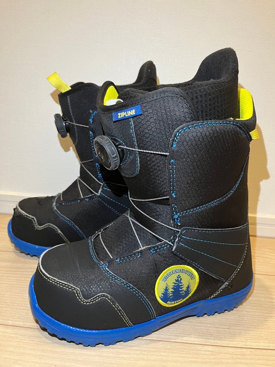 BURTON Zipline スノーボードブーツ ブラック ブルー イエロー 25 0cm