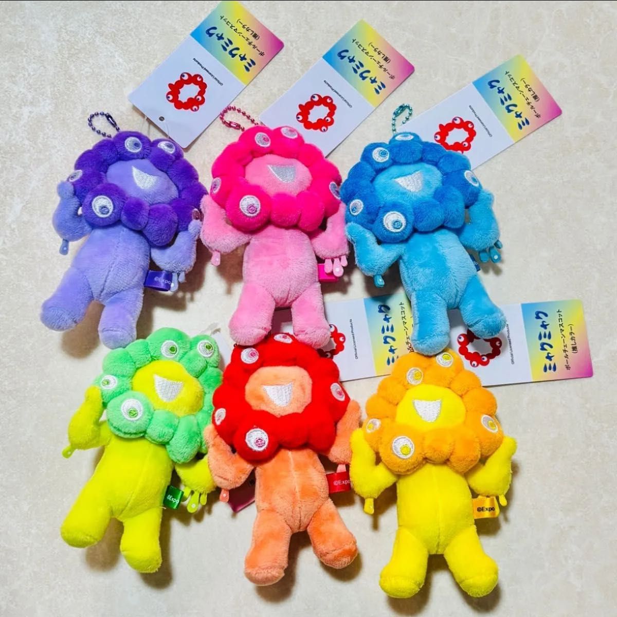 ミャクミャク 推しカラー ボールチェーンマスコット フルコンプリート