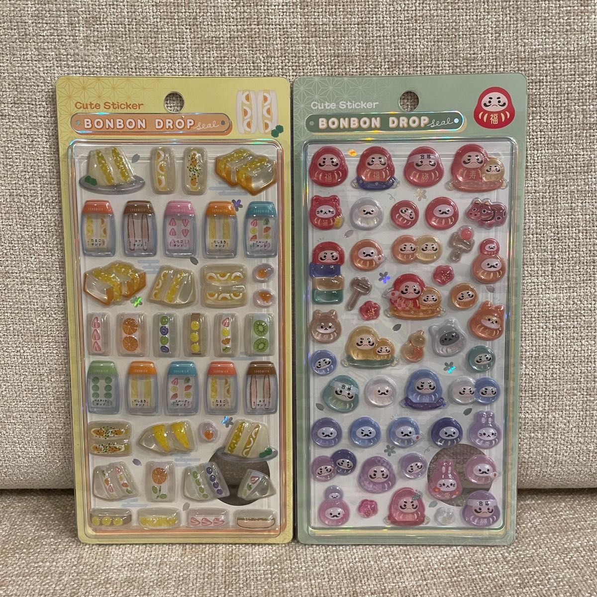 2点 新品 ボンボンドロップシール 和柄 たまご/だるま 新作｜Yahoo