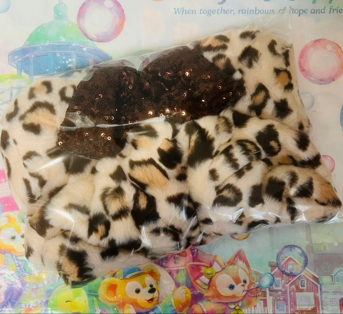 ディズニー ミニー ファンキャップ ヒョウ柄 ブラウン｜Yahoo!フリマ